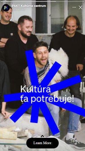 Kultúra ťa potrebuje